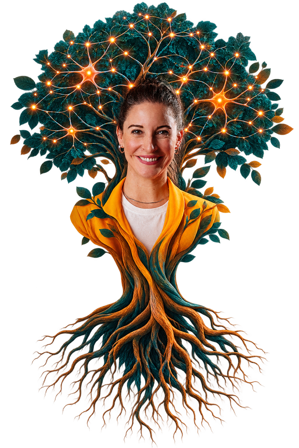 Aline integrada à árvore que representa as raízes e conexões da KUKA